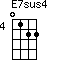 E7sus4=0122_4