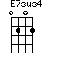 E7sus4=0202_1