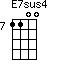 E7sus4=1100_7