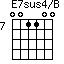 E7sus4/B=001100_7