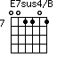 E7sus4/B=001101_7