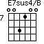 E7sus4/B=003100_7