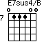 E7sus4/B=011100_7