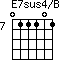 E7sus4/B=011101_7