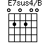 E7sus4/B=020200_1