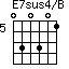 E7sus4/B=030301_5