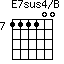 E7sus4/B=111100_7