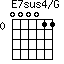 E7sus4/G=000011_0