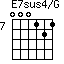 E7sus4/G=000121_7