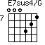 E7sus4/G=000321_7