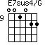 E7sus4/G=001022_9
