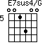 E7sus4/G=001300_5