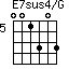 E7sus4/G=001303_5