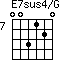 E7sus4/G=003120_7