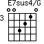 E7sus4/G=003210_3