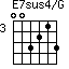 E7sus4/G=003213_3