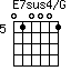 E7sus4/G=010001_5