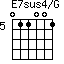 E7sus4/G=011001_5