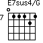 E7sus4/G=011121_7