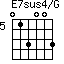 E7sus4/G=013003_5
