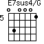 E7sus4/G=030001_5