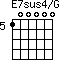 E7sus4/G=100000_5