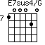 E7sus4/G=100020_7