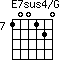 E7sus4/G=100120_7