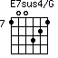 E7sus4/G=100321_7
