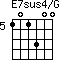 E7sus4/G=101300_5