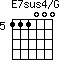 E7sus4/G=111000_5