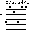 E7sus4/G=301300_5