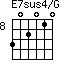E7sus4/G=302010_8