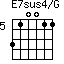 E7sus4/G=310011_5