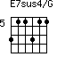 E7sus4/G=311311_5