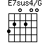 E7sus4/G=320200_1