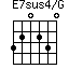 E7sus4/G=320230_1