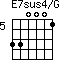 E7sus4/G=330001_5