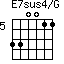 E7sus4/G=330011_5
