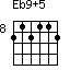 Eb9+5=212112_8