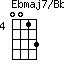 Ebmaj7/Bb=0013_4