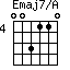 Emaj7/A=003110_4