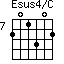 Esus4/C=201302_7