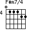 F#m7/4=011122_4