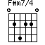 F#m7/4=024220_1