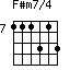 F#m7/4=111313_7