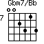Gbm7/Bb=002313_7