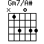 Gm7/A#=N13033_1