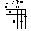 Gm7/F#=N13032_1