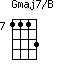 Gmaj7/B=1113_7